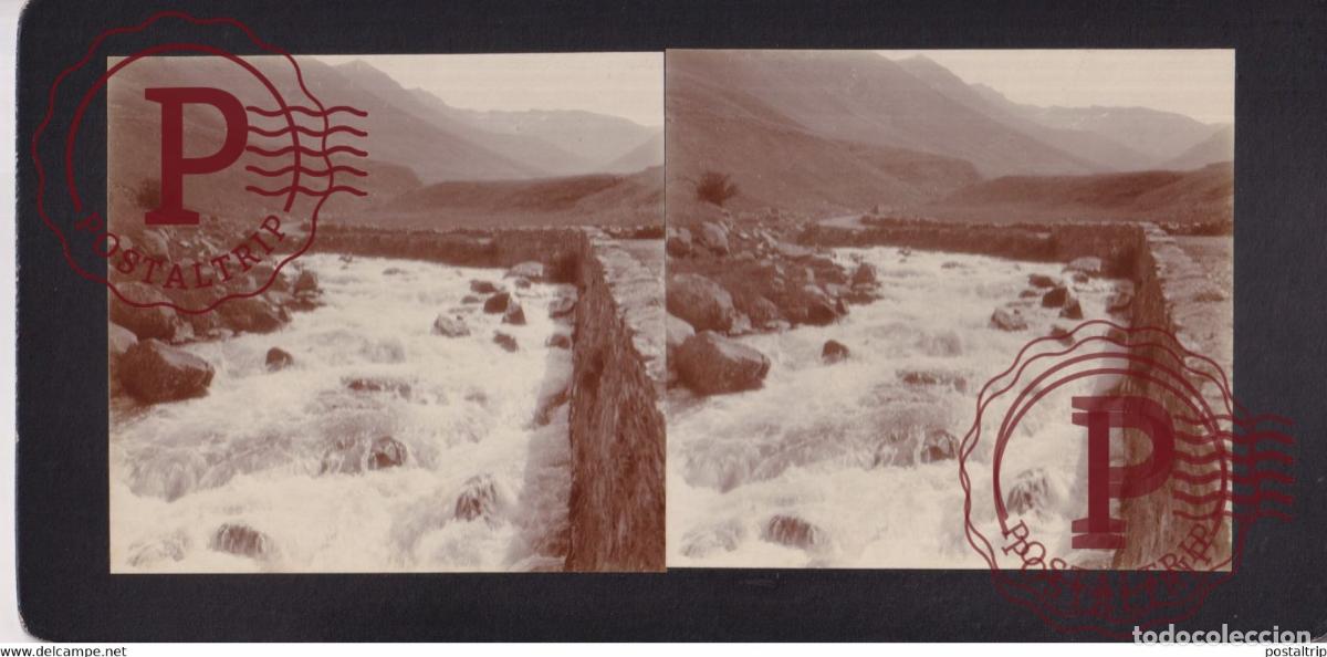 Fotograf&iacute;a antigua: 65] Hautes Pyr&eacute;n&eacute;es RUE TOURMALET PRES BAREGES +-17*9CM ESTEREOSCOPICA STEREOSCOPIC francestereo