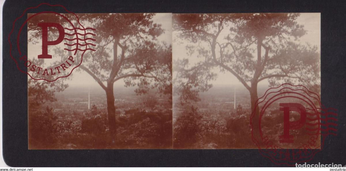Fotograf&iacute;a antigua: vue du chapelle mortain ROUTE NATIONAL +-17*9CM ESTEREOSCOPICA STEREOSCOPIC francestereo