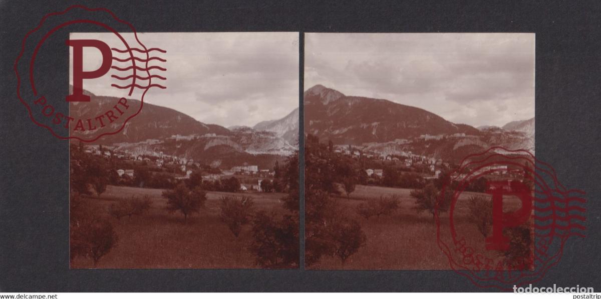 Fotograf&iacute;a antigua: 05] Hautes Alpes Briancon FRANCE PRES FRONTIERE ITALY +-17*9CM ESTEREOSCOPICA STEREOSCOPIC france