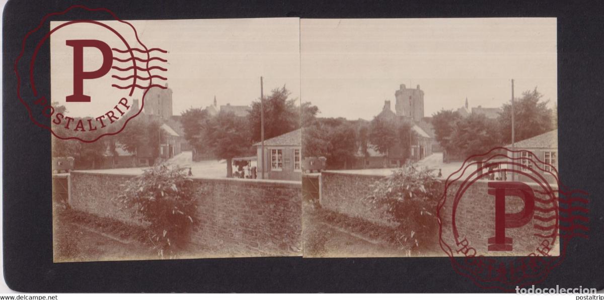 Fotograf&iacute;a antigua: 50] Manche Bricquebec +-17*9CM ESTEREOSCOPICA STEREOSCOPIC francestereo