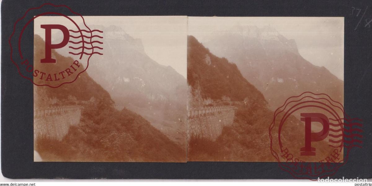 Fotografia antiga: 73 SAVOIE COL DU FRENE +-17*9CM ESTEREOSCOPICA STEREOSCOPIC francestereo
