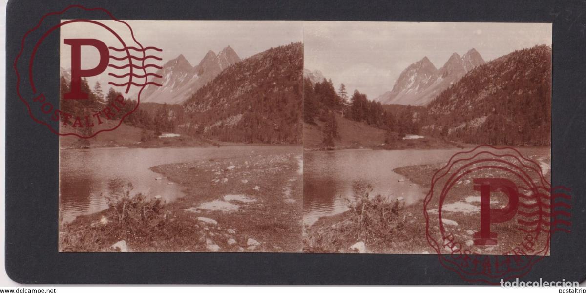 Alte Fotografie: Crasta Mora SUISE Suiza GR Grisons +-17*9CM ESTEREOSCOPICA STEREOSCOPIC francestereo