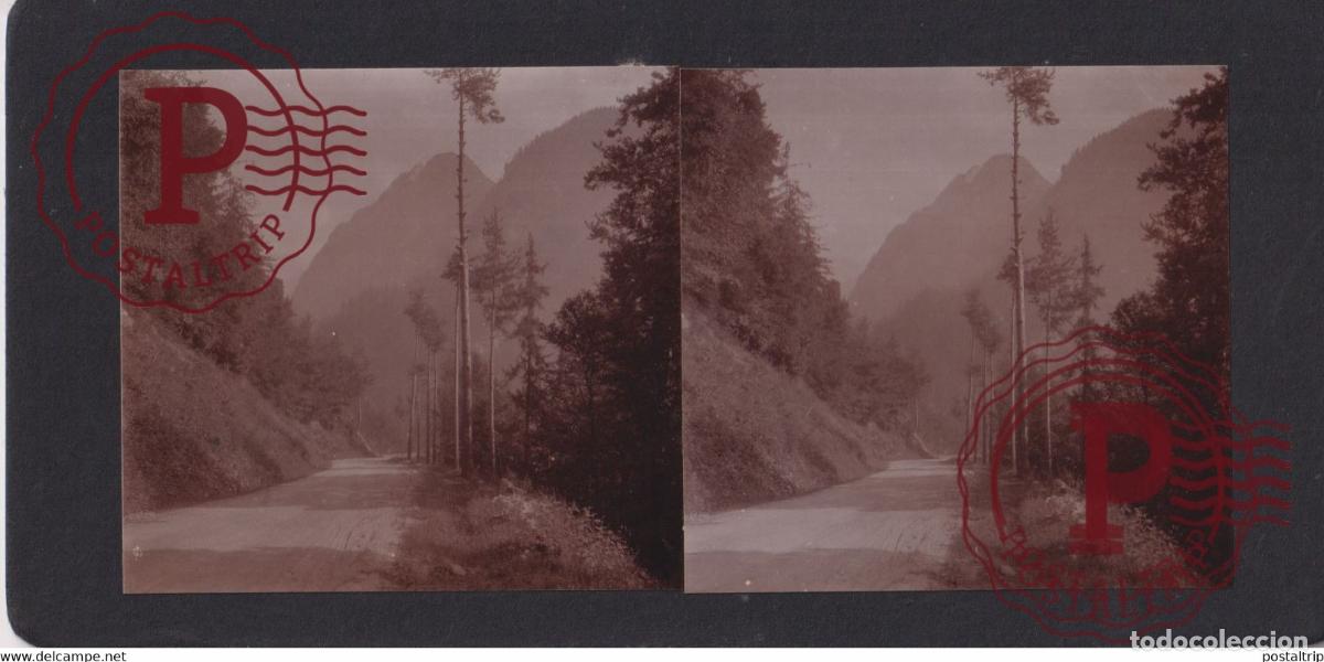 Alte Fotografie: 73] Savoie Pralognan A MOUTIERS +-17*9CM ESTEREOSCOPICA STEREOSCOPIC francestereo