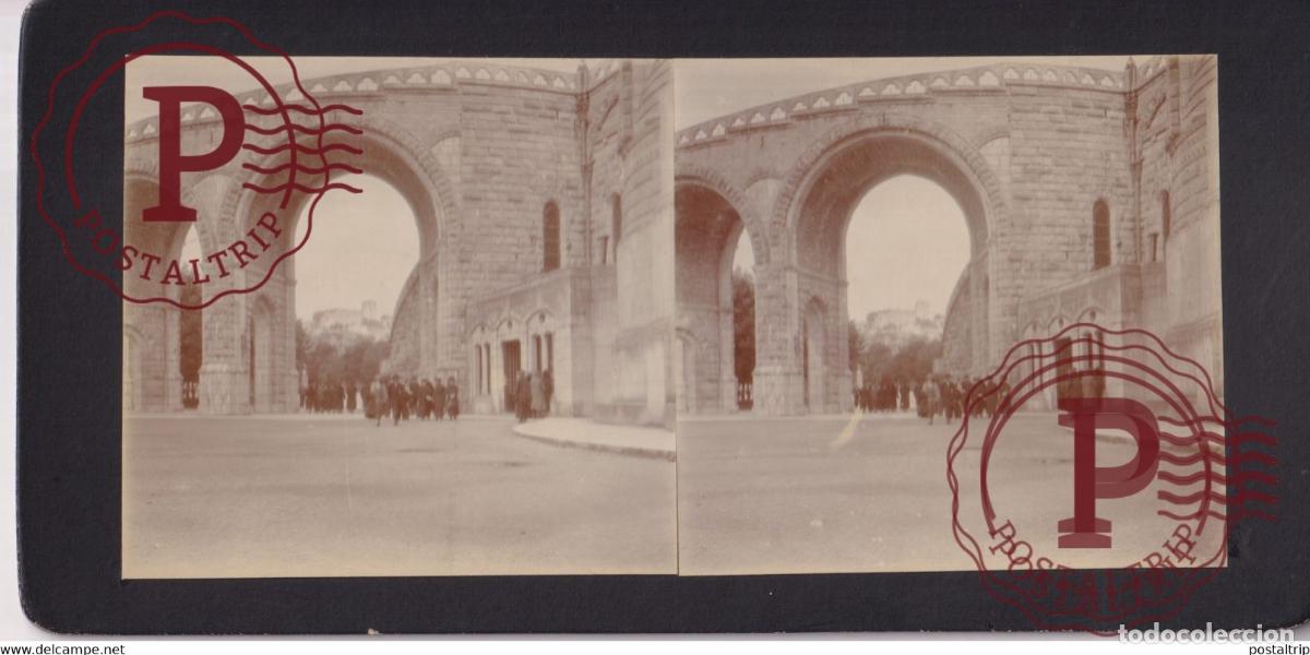 Alte Fotografie: 65 Hautes Pyr&eacute;n&eacute;es Lourdes +-17*9CM ESTEREOSCOPICA STEREOSCOPIC francestereo