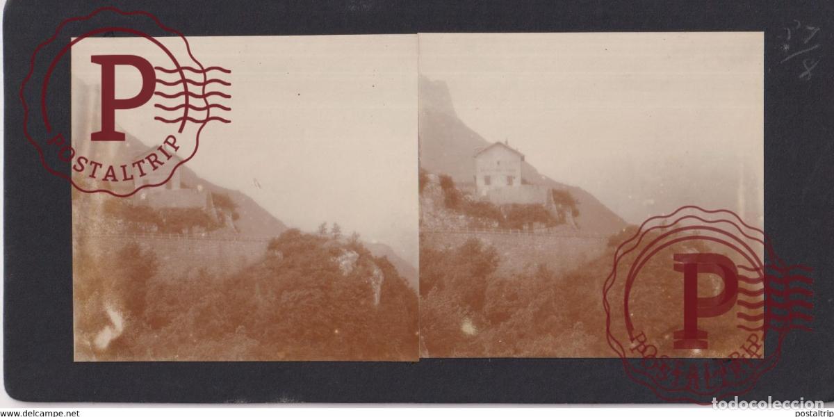 Alte Fotografie: COL DU ZORENE PYRENEES FRANCE +-17*9CM ESTEREOSCOPICA STEREOSCOPIC francestereo