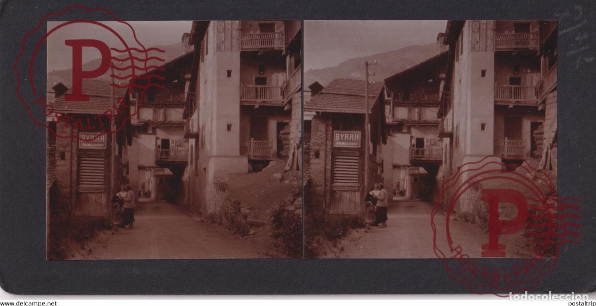 Fotografia antica: BEAUFORT SUR DORON 73 Savoie FRANCE +-17*9CM ESTEREOSCOPICA STEREOSCOPIC francestereo