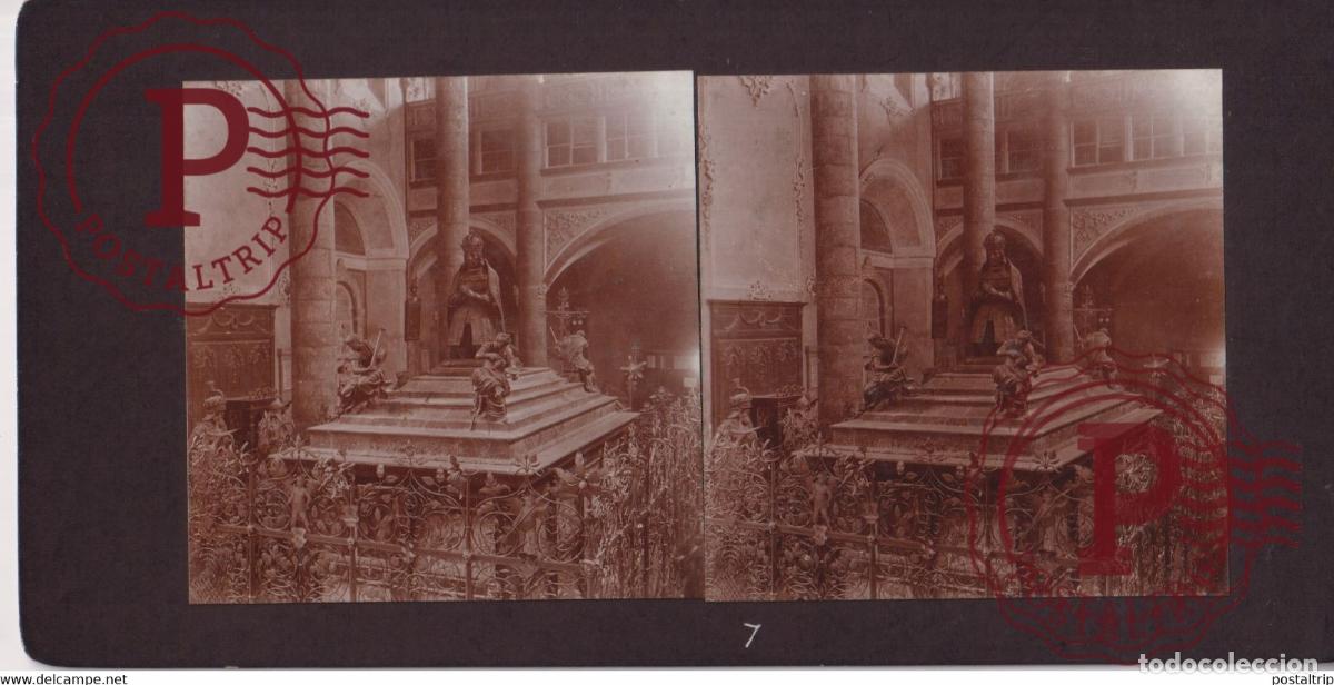 Fotografia antica: Austria Autriche Oostenrijk INNSBRUCK EGLISE CHURCH +-17*9CM ESTEREOSCOPICA STEREOSCOPIC francester