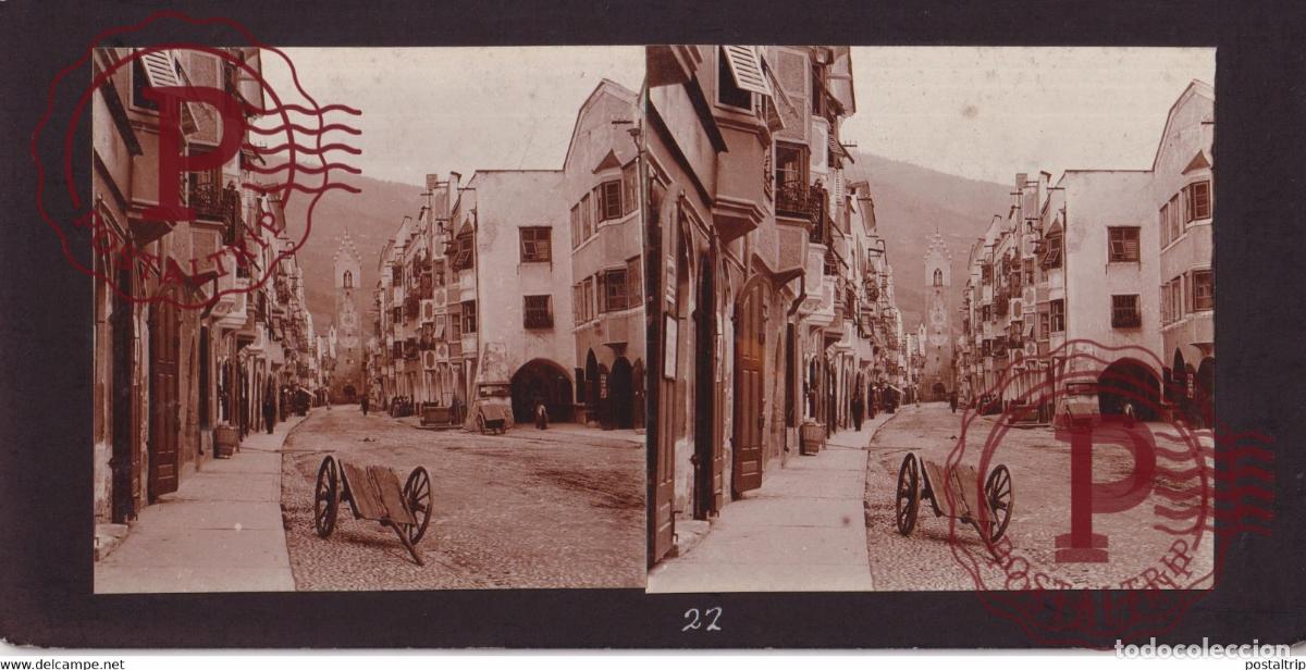 Fotografia antica: STERZING Trentino-Alto Adige ITALY ITALIA +-17*9CM ESTEREOSCOPICA STEREOSCOPIC francestereo