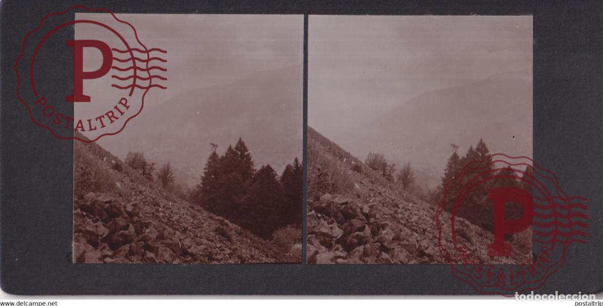 Fotograf&iacute;a antigua: FALGOUX SALERS MURAT 15] Cantal COL DE NERONNE +-17*9CM ESTEREOSCOPICA STEREOSCOPIC francestereo