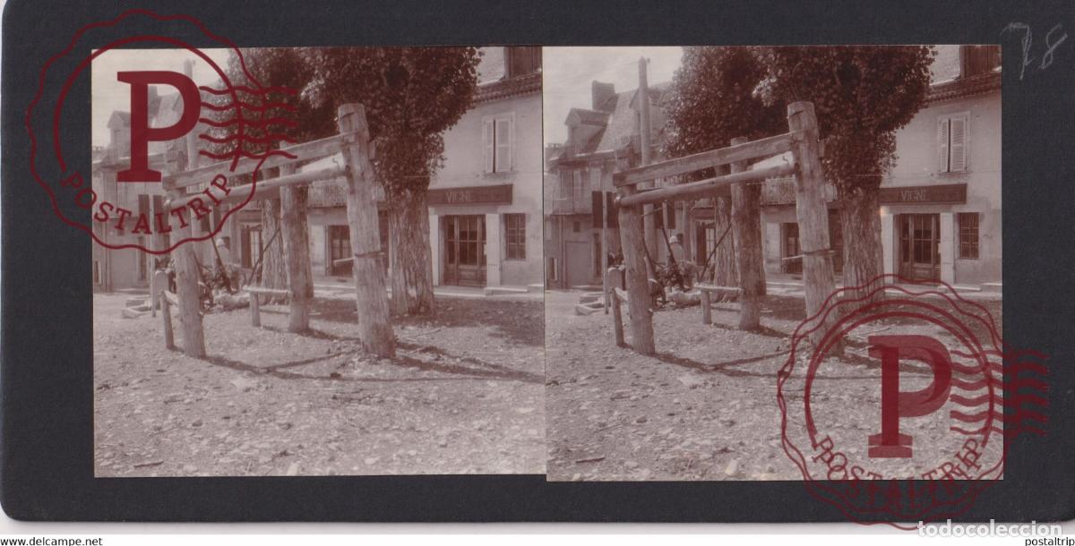 Fotograf&iacute;a antigua: LES ALPES - ST BONNET SAINT 1931 05 HAUTES ALPES FRANCE +-17*9CM ESTEREOSCOPICA STEREOSCOPIC frances