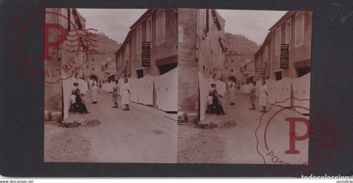 Alte Fotografie: 46] Lot Rocamadour PROCESSION FRANCE +-17*9CM ESTEREOSCOPICA STEREOSCOPIC francestereo