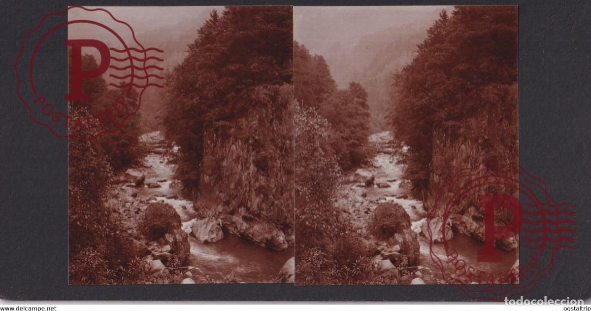 Alte Fotografie: GORDE DE AELY ENTRE MEGEVE ET ALBERTVILLE 73 Savoie FRANCE +-17*9CM ESTEREOSCOPICA STEREOSCOPIC fran