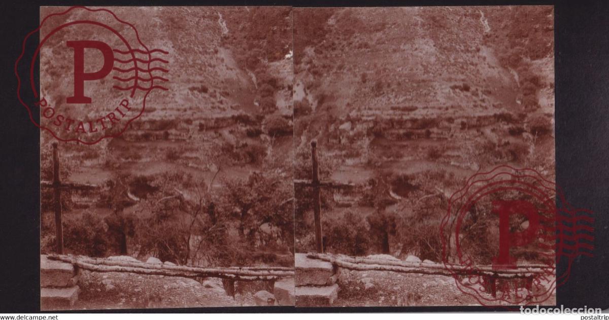 Alte Fotografie: JOUTE GORGES DU TARN 48] Loz&egrave;re FRANCE +-17*9CM ESTEREOSCOPICA STEREOSCOPIC francestereo
