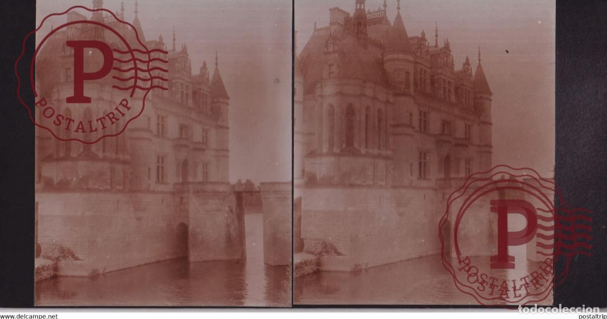 Alte Fotografie: CHATEAU CHENONCEAUX 37] Indre et Loire FRANCE +-17*9CM ESTEREOSCOPICA STEREOSCOPIC francestereo