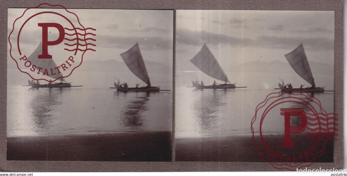 Fotografia antiga: BANJOEWANGI BALI VLERKPRAUWEN ASIA INDONESIE INDONESIA Dutch East Indies +-18*9CM ESTEREOSCOPICA STE