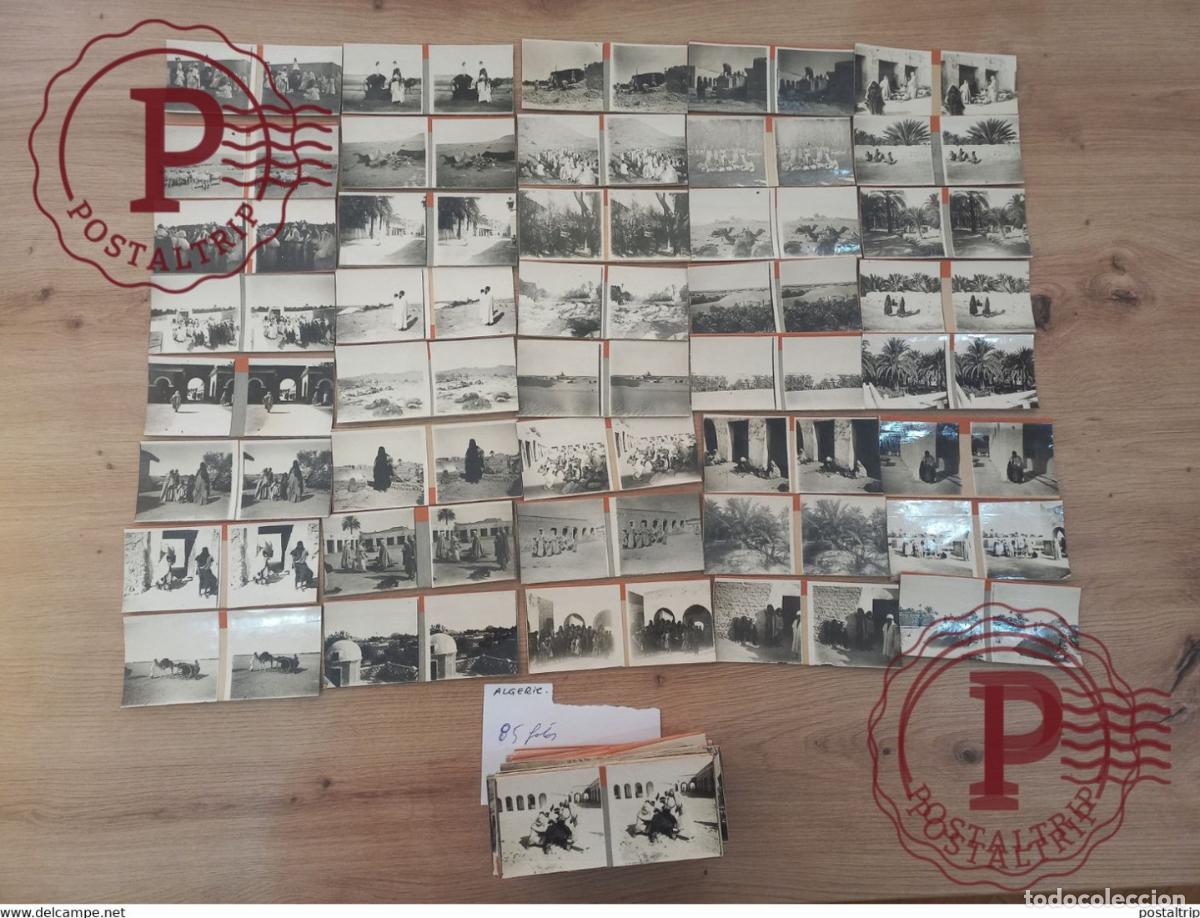 Fotograf&iacute;a antigua: LOT 85 PHOTOS STEREOS ALGERIE ARGELIA OURGLA TAGGOURT FANTASIA EL OUED TESSALI +-13*6CM ESTEREOSCO