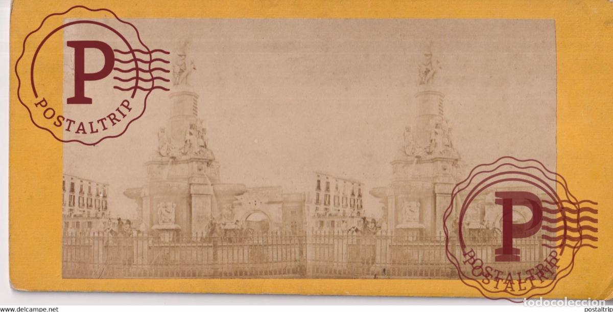 Fotograf&iacute;a antigua: ESPA&Ntilde;A. BARCELONA. FUENTE DE LA PLAZA REAL.