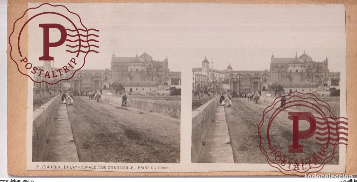 Fotograf&iacute;a antigua: ESPA&Ntilde;A. CORDOBA. LA CATEDRAL. PUENTE