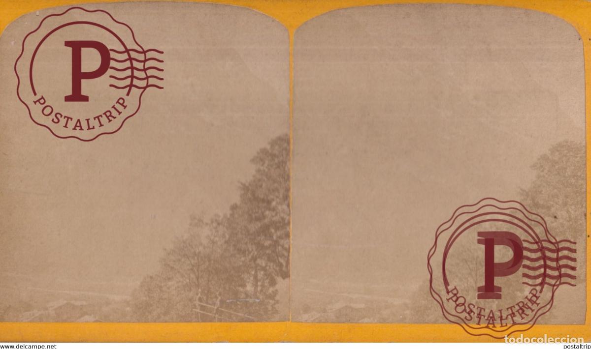 Fotograf&iacute;a antigua: SUIZA SUISSE SWITZERLAND +-18*9CM ESTEREOSCOPICA STEREOSCOPIC