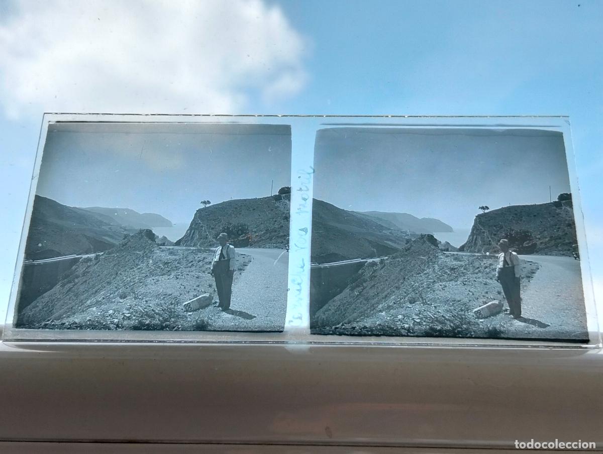 Fotograf&iacute;a antigua: MOTRIL GRANADA VISTA ESTEREOSCOPICA EN CRISTAL 5,8 X 13 CM