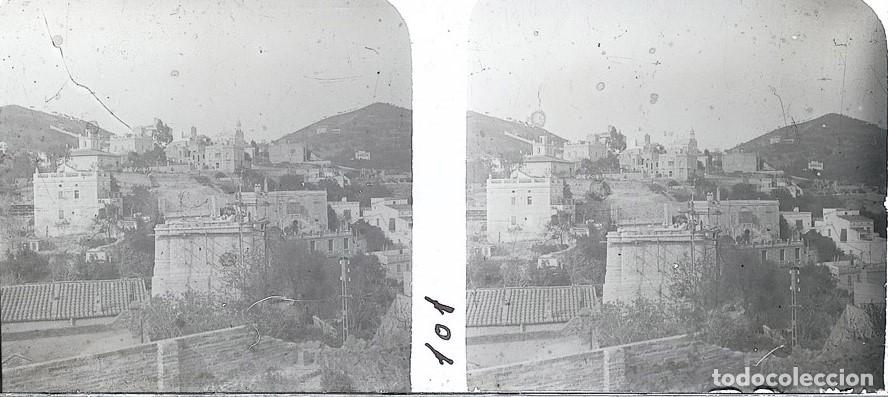 Fotograf&iacute;a antigua: VALENCIA EXPOSICION 1909 ESTEROSCOPICA DE CRISTAL 6 X 13 cm.