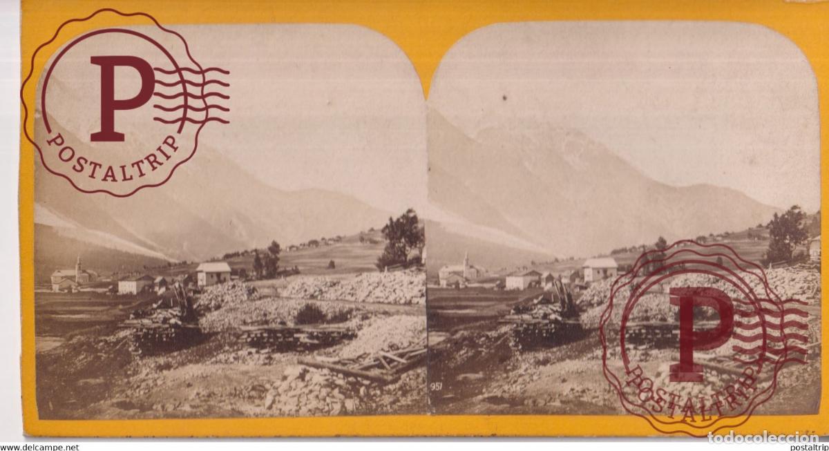 Photographie ancienne: SUISSE SUIZA SWITZERLAND +-16*8.5cm ESTEREOSCOPICA STEREOSCOPIC