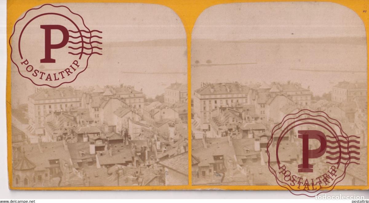 Fotografia antica: LE GEN&Egrave;VE SUISSE SUIZA SWITZERLAND +-16*8.5cm ESTEREOSCOPICA STEREOSCOPIC