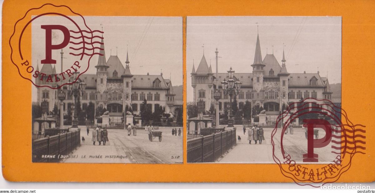Fotografia antica: BERNE, LE MUS&Eacute;E HISTORIQUE SUISSE SUIZA SWITZERLAND +-17.5*8.5cm ESTEREOSCOPICA STEREOSCOPIC