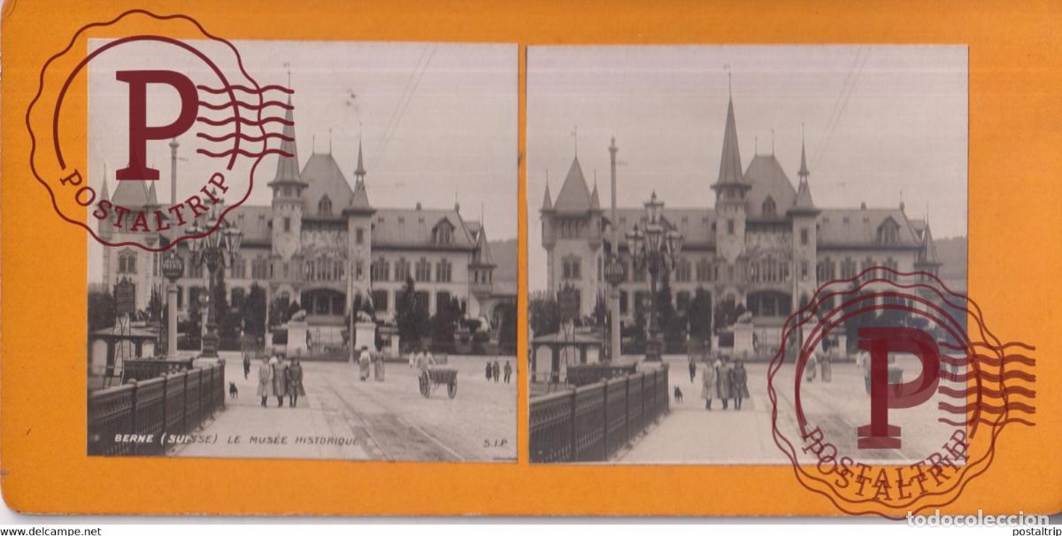Antique Photography: BERNE LE MUS&Eacute;E HISTORIQUE SUISSE SUIZA SWITZERLAND +-17.5*8.5cm ESTEREOSCOPICA STEREOSCOPIC