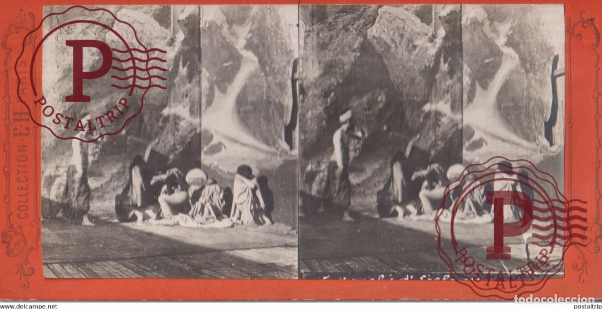 Alte Fotografie: COLLECTION E H PARIS +-17.5*8.5CM ESTEREOSCOPICA STEREOSCOPIC