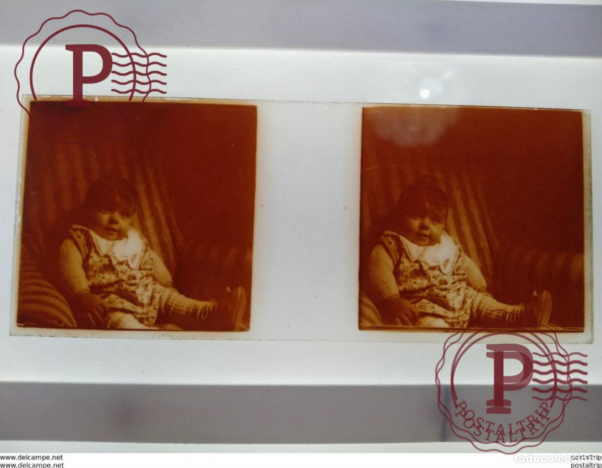 Fotograf&iacute;a antigua: St&eacute;r&eacute;o sur verre plaque de Verre