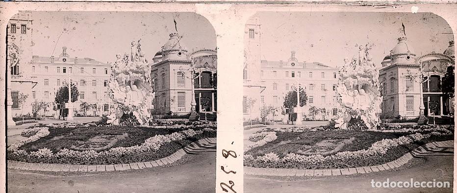 Fotograf&iacute;a antigua: VALENCIA EXPOSICION 1909 ESTEROSCOPICA DE CRISTAL 6 X 13 cm.