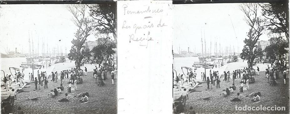 Fotograf&iacute;a antigua: BRASIL ESTEROSCOPICA DE CRISTAL 4.5 X 10.7 cm.