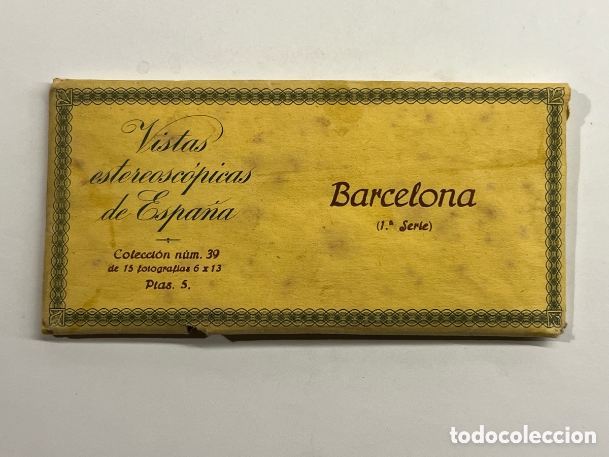 Fotograf&iacute;a antigua: BARCELONA 1a. Serie (15) Vistas Estereosc&oacute;picas de Espa&ntilde;a. Colecci&oacute;n No.39