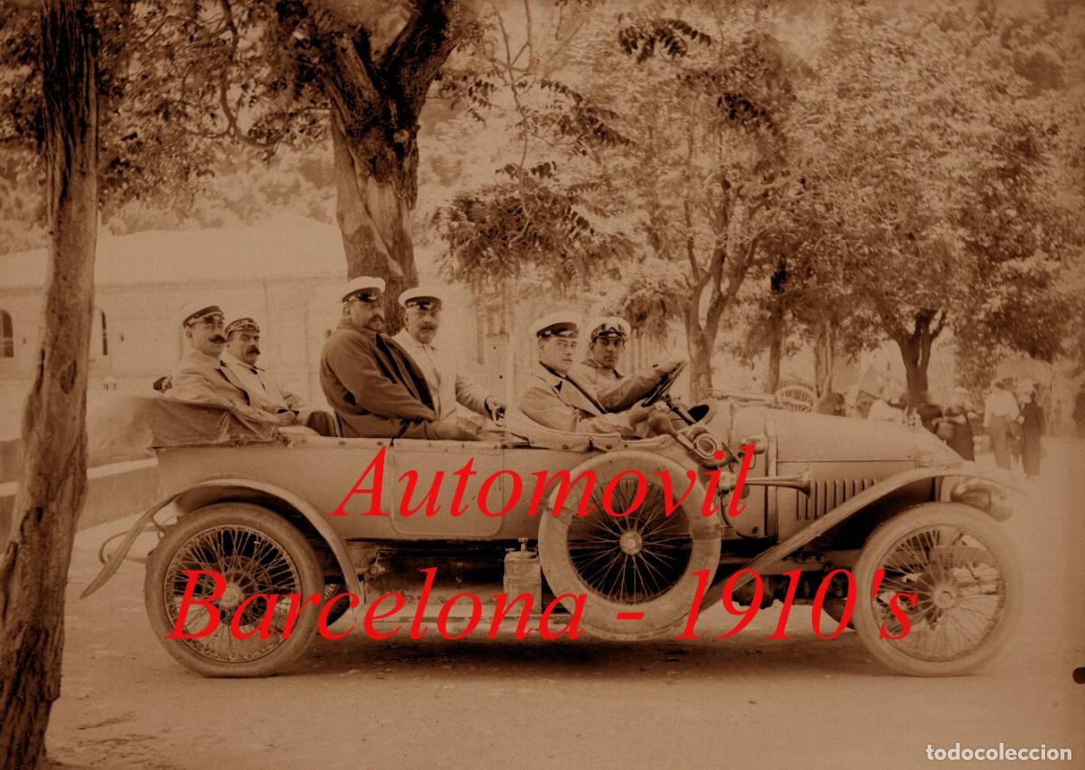 Fotograf&iacute;a antigua: AUTOM&Oacute;VIL - BARCELONA - 1910'S - NEGATIVO DE VIDRIO - GRAN FORMATO