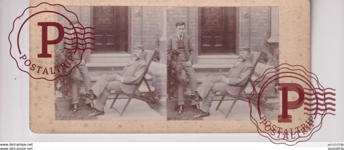 Photographie ancienne: st&eacute;r&eacute;oscopique st&eacute;r&eacute;oscope carte photo st&eacute;r&eacute;o
