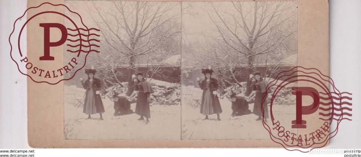 Photographie ancienne: st&eacute;r&eacute;oscopique st&eacute;r&eacute;oscope carte photo st&eacute;r&eacute;o