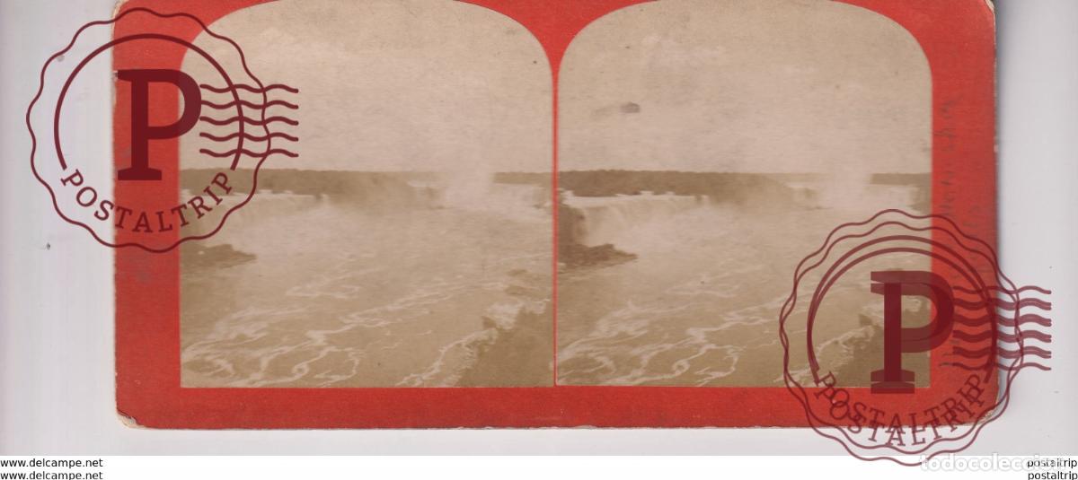 Fotograf&iacute;a antigua: NIAGARA FALLS st&eacute;r&eacute;oscopique st&eacute;r&eacute;oscope carte photo st&eacute;r&eacute;o