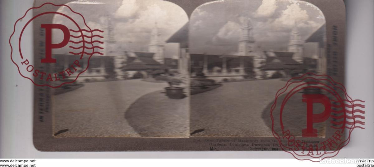 Fotograf&iacute;a antigua: FROM THE BEAUTIFUL JAPANESE GARDENS LOUISIANA PURCHASE EXPOSITION st&eacute;r&eacute;oscopique st&eacute;r&eacute;oscope carte