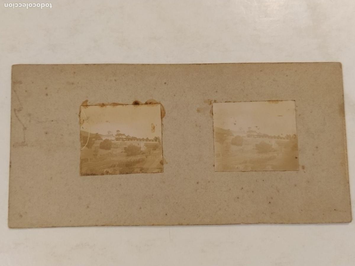 Fotograf&iacute;a antigua: CATALUNYA-LUGAR SIN IDENTIFICAR-FOTOGRAFIA ANTIGUA ESTEREOCOPICA-ALBUMINAS PEGADAS-(K-15.362)