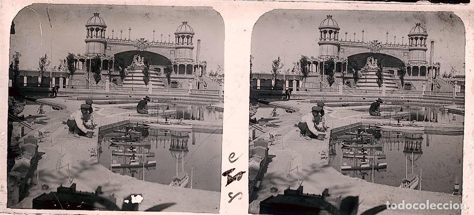 Fotograf&iacute;a antigua: VALENCIA 1909 EXPOSICION REGIONAL ESTEREOSCOPICA DE CRISTAL TAMA&Ntilde;O 6 X 13 CM.
