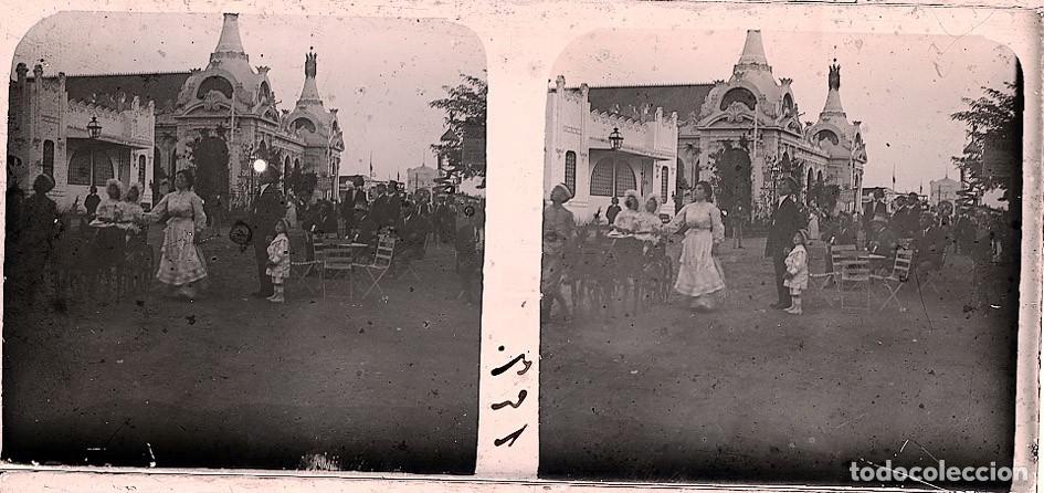 Antique Photography: VALENCIA 1909 EXPOSICION REGIONAL ESTEREOSCOPICA DE CRISTAL TAMA&Ntilde;O 6 X 13 CM.