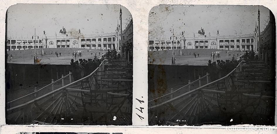 Antique Photography: VALENCIA 1909 EXPOSICION REGIONAL ESTEREOSCOPICA DE CRISTAL TAMA&Ntilde;O 6 X 13 CM.