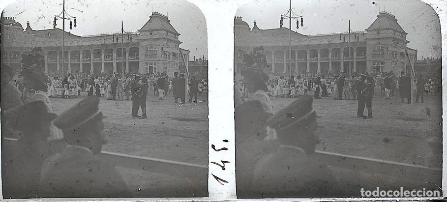 Antique Photography: VALENCIA 1909 EXPOSICION REGIONAL ESTEREOSCOPICA DE CRISTAL TAMA&Ntilde;O 6 X 13 CM.