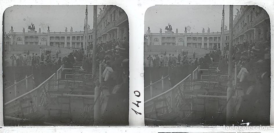 Antique Photography: VALENCIA 1909 EXPOSICION REGIONAL ESTEREOSCOPICA DE CRISTAL TAMA&Ntilde;O 6 X 13 CM.