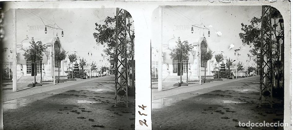 Antique Photography: VALENCIA 1909 EXPOSICION REGIONAL ESTEREOSCOPICA DE CRISTAL TAMA&Ntilde;O 6 X 13 CM.