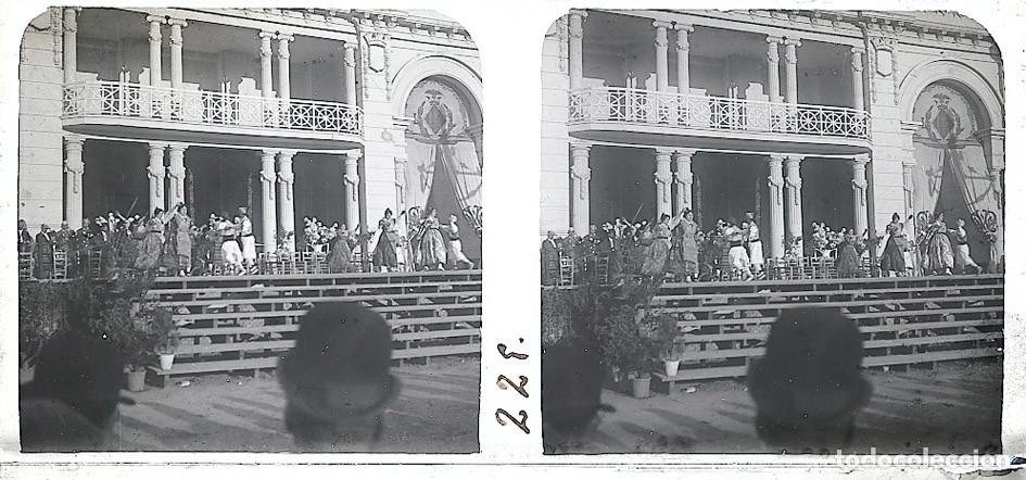 Fotograf&iacute;a antigua: VALENCIA 1909 EXPOSICION REGIONAL ESTEREOSCOPICA DE CRISTAL TAMA&Ntilde;O 6 X 13 CM.
