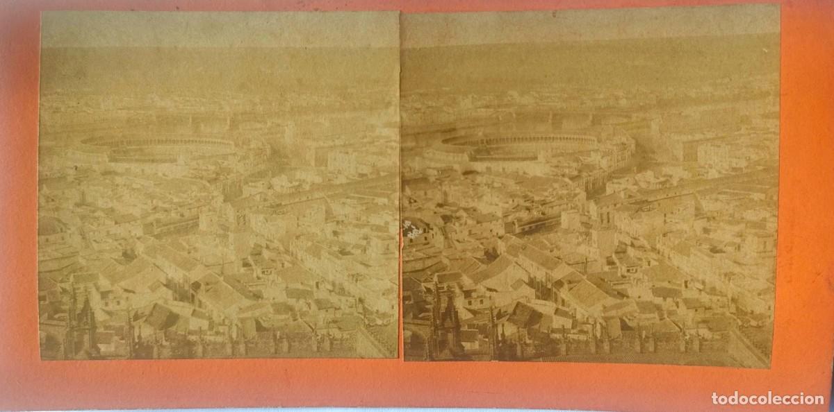 Fotograf&iacute;a antigua: SEVILLA 1875 VISTA ESTEREOSCOPICA FOTOGRAFO FRANCES TAMA&Ntilde;O 8.5 X 17.5 CM.