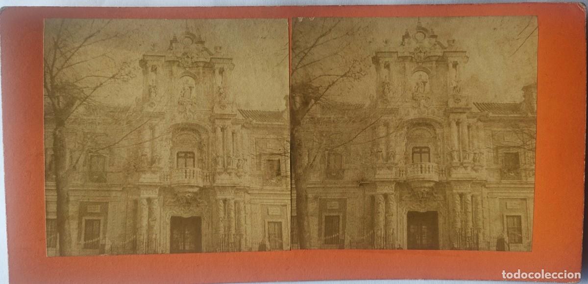 Fotograf&iacute;a antigua: SEVILLA 1875 VISTA ESTEREOSCOPICA FOTOGRAFO FRANCES TAMA&Ntilde;O 8.5 X 17.5 CM.