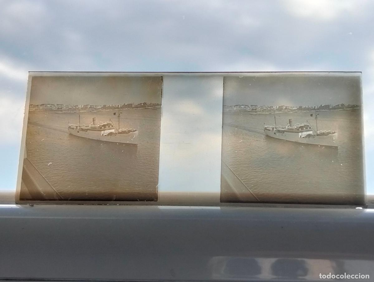 Antique Photography: TARRAGONA VISTA ESTEREOSCOPICA EN CRISTAL 4,5 X 10,5 CM